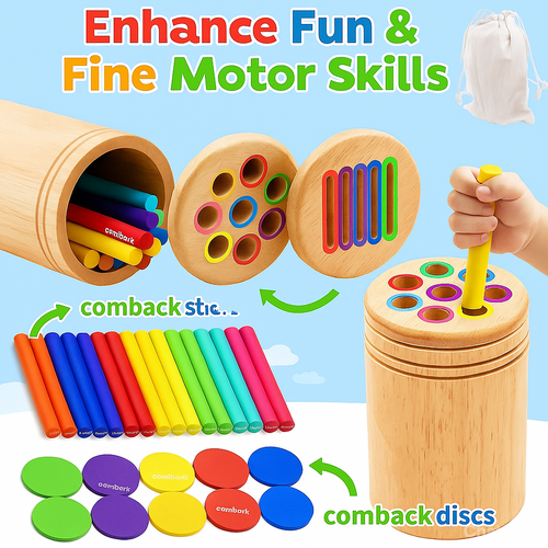 Jouet d'apprentissage en bois (2-5ans)